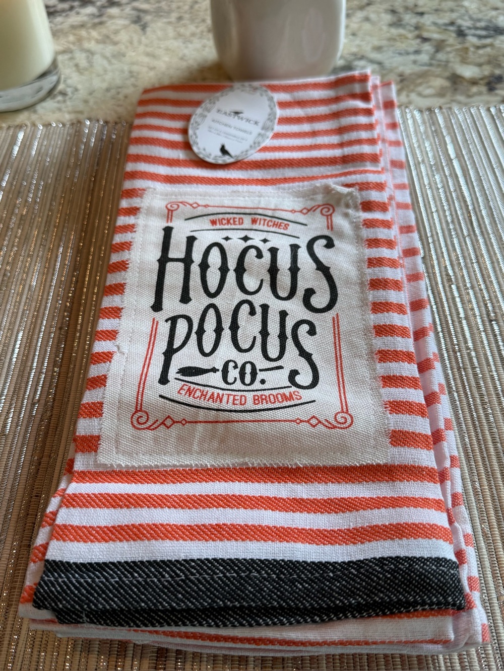 NEW Eastwick Cotton Kitchen Towels HOCUS POCUS Set of 4